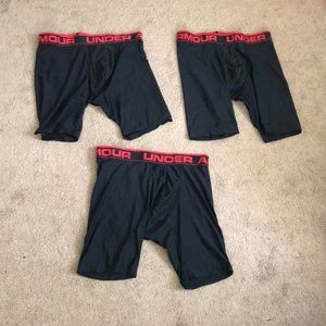 3x Under Armour Sport/Athletic Underwear Black